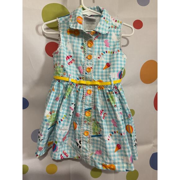 Nannette Kids Sleeveless Dress With Belt Size 2T - Picture 7 of 14